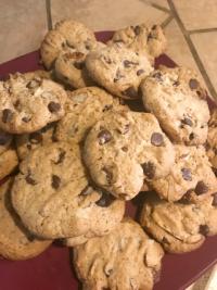 Almond Chocolate chip cookies