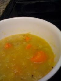 Pumpkin Soup with Lima Beans